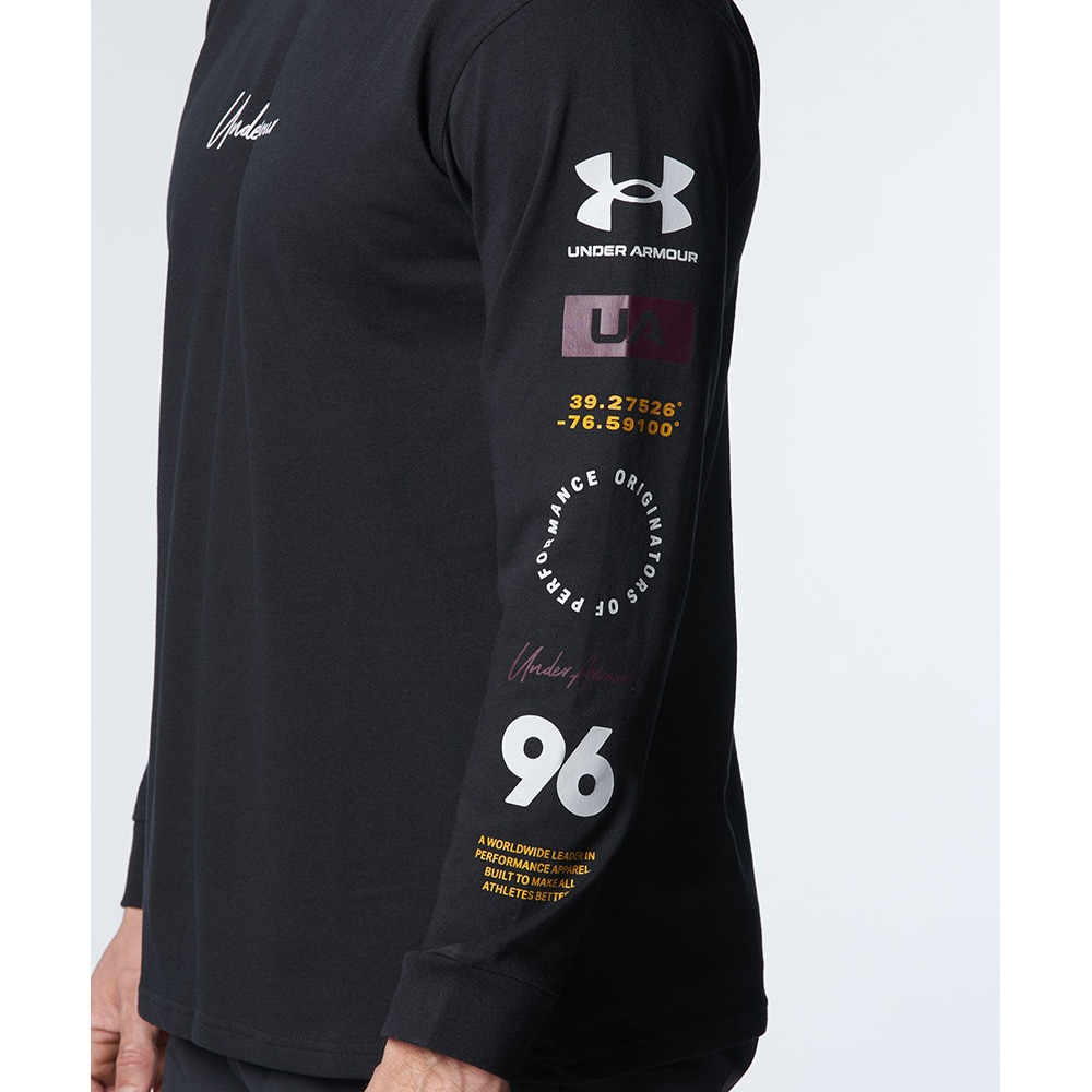 アンダーアーマー（UNDER ARMOUR）（メンズ）長袖Tシャツ メンズ ヘビーウエイト コットン 1378368 001