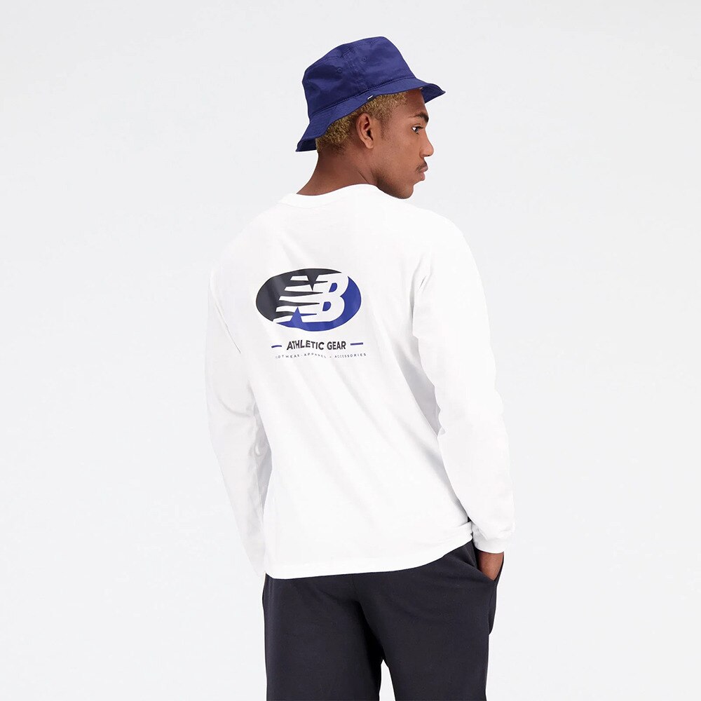 ニューバランス（new balance）（メンズ）長袖Tシャツ メンズ Essentials MT31516WT スポーツ用品はスーパースポーツ ゼビオ