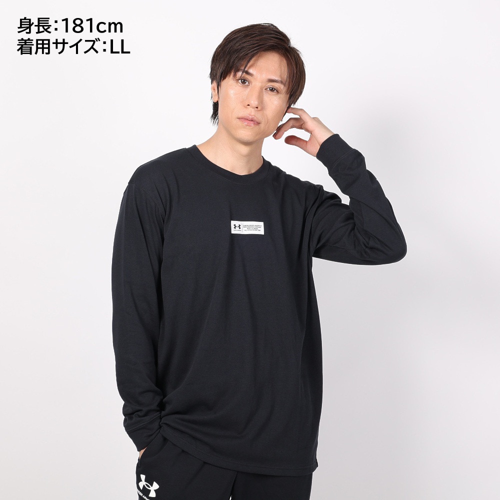 アンダーアーマー（UNDER ARMOUR）（メンズ）Tシャツ 長袖 メンズ ヘビーウエイト グラフィック  1381360 001 ロンT