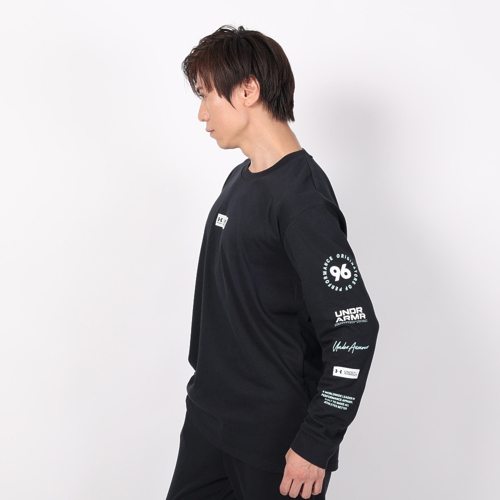 アンダーアーマー（UNDER ARMOUR）（メンズ）長袖Tシャツ メンズ ヘビーウエイト グラフィック  1381360 001