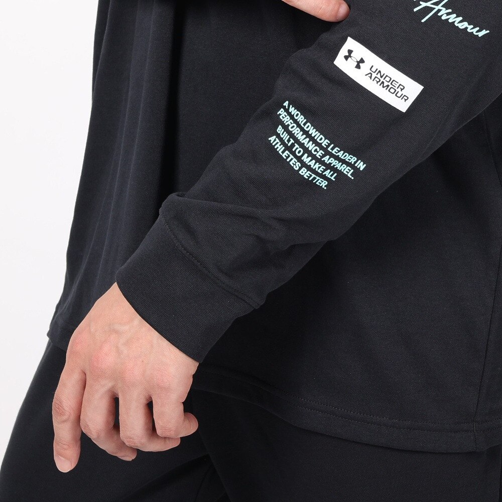 アンダーアーマー（UNDER ARMOUR）（メンズ）長袖Tシャツ メンズ ヘビーウエイト グラフィック  1381360 001
