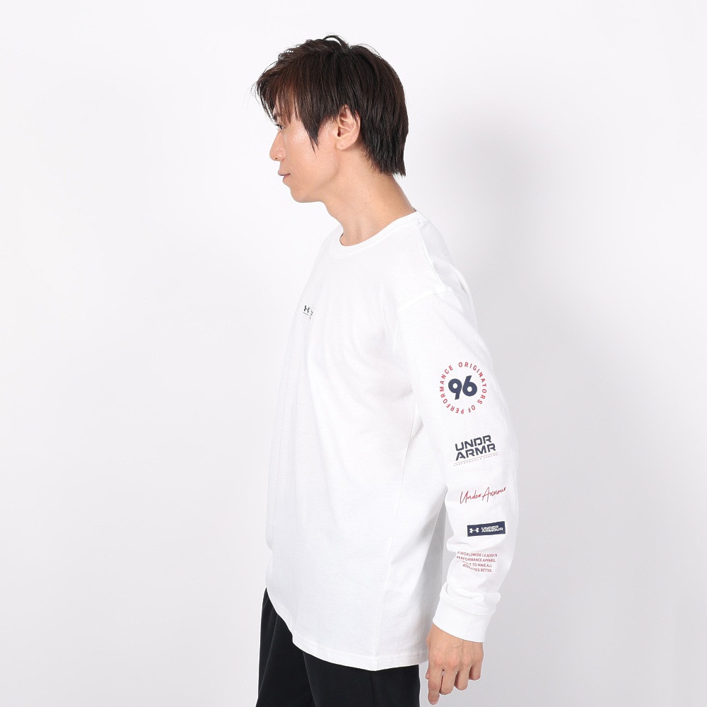 アンダーアーマー（UNDER ARMOUR）（メンズ）長袖Tシャツ メンズ ヘビーウエイト グラフィック 1381360 100