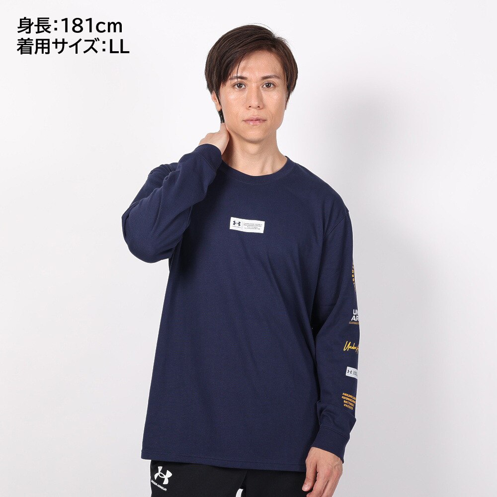 アンダーアーマー（UNDER ARMOUR）（メンズ）長袖Tシャツ メンズ ヘビーウエイト グラフィック 1381360 410