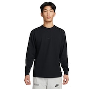 (メンズ)Tシャツ 長袖 ロンT プレミアム エッセンシャル DO7391-010 黒 ブラック スポーツウェア カットソー カジュアル 24春商品