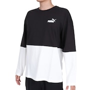 (メンズ)長袖Tシャツ メンズ POWER カラーブロック677682