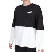 プーマ（PUMA）（メンズ）長袖Ｔシャツ メンズ POWER カラーブロック677682 01 BLK