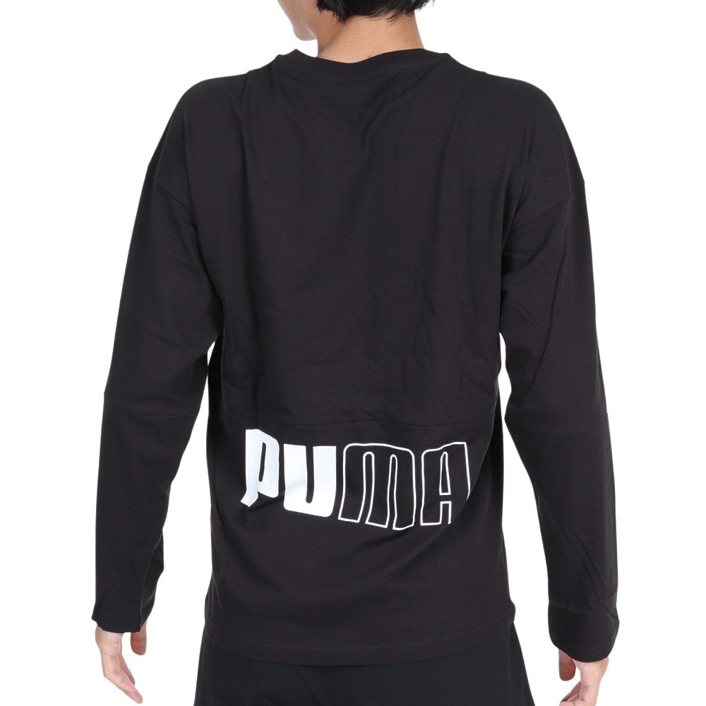 プーマ（PUMA）（メンズ）長袖Ｔシャツ メンズ PUMA POWER カラーブロック 677682 56 BLK