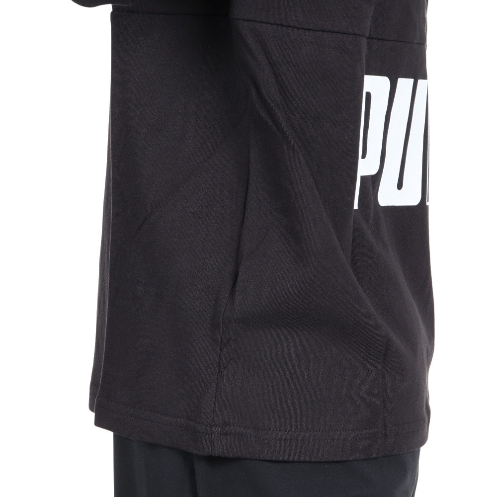 プーマ（PUMA）（メンズ）長袖Ｔシャツ メンズ PUMA POWER カラーブロック 677682 56 BLK