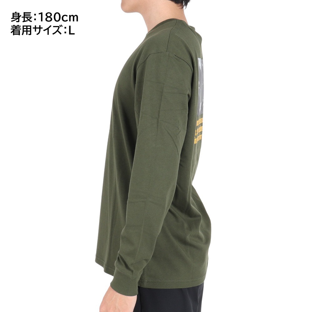 プーマ（PUMA）（メンズ）STYLE TECH 長袖 グラフィックTシャツ 679541 31 OLV