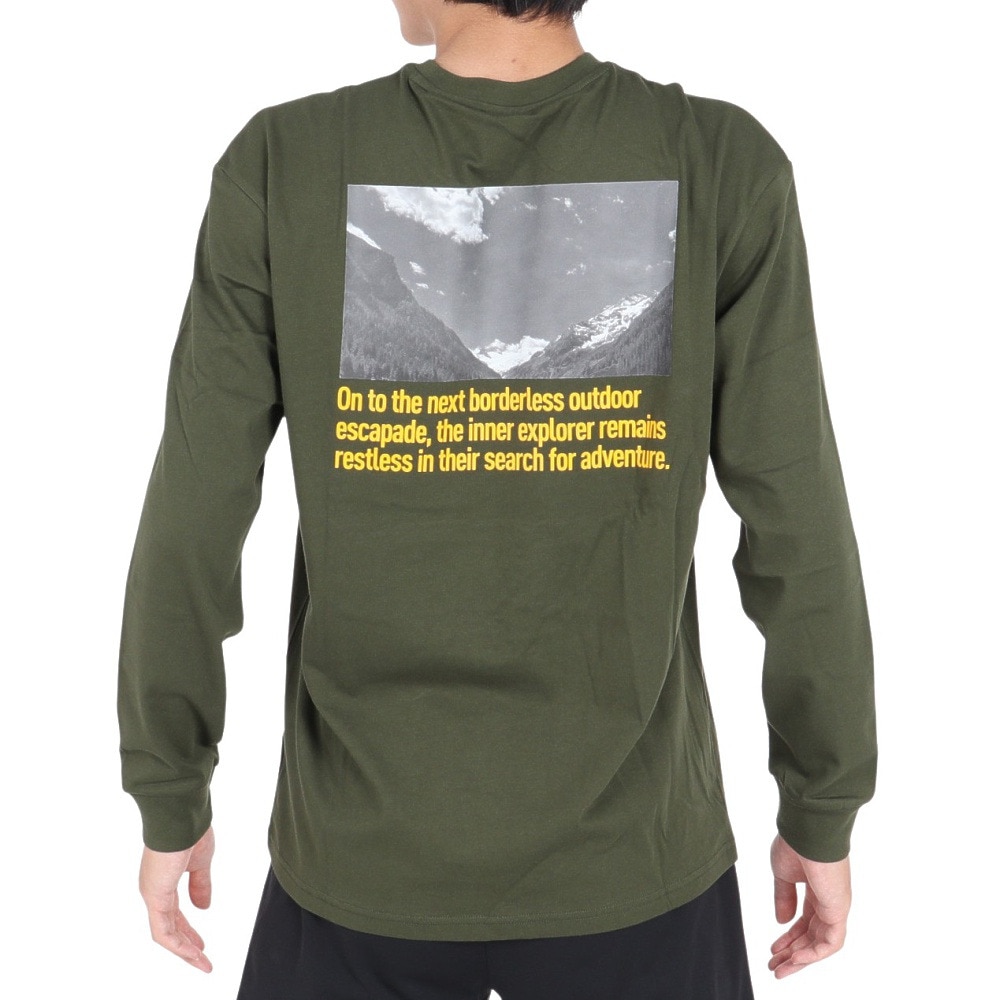 プーマ（PUMA）（メンズ）STYLE TECH 長袖 グラフィックTシャツ 679541 31 OLV