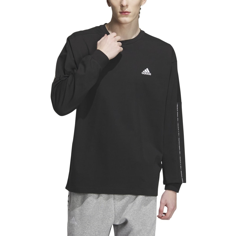 アディダス（adidas）（メンズ、レディース）ワーディング ルーズフィット Tシャツ 長袖 IEH99-IK7346 ロンT