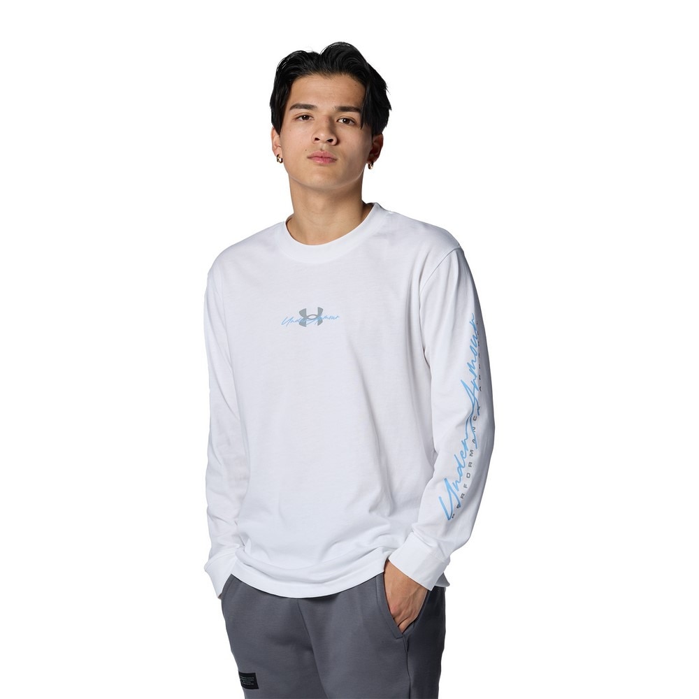 アンダーアーマー（UNDER ARMOUR）（メンズ）ヘビーウエイト 長袖Tシャツ 1384802 100