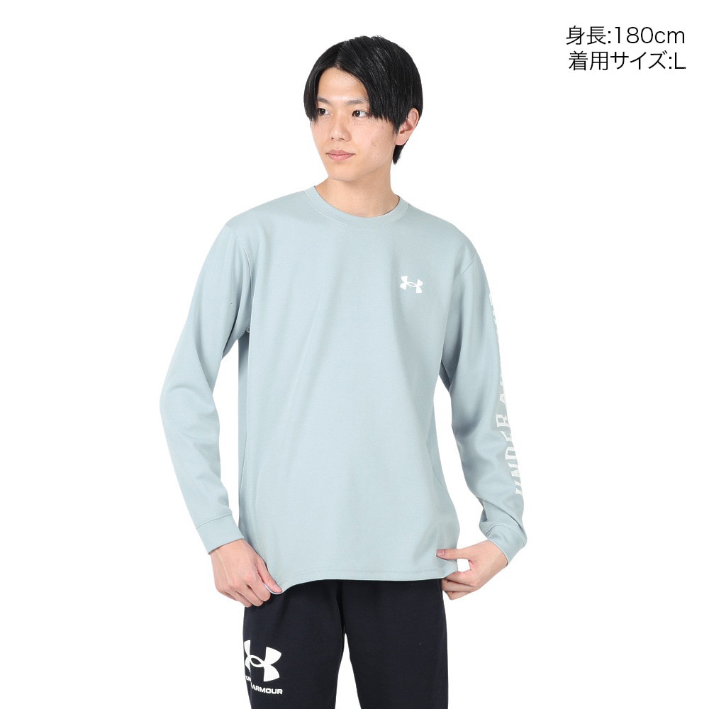 アンダーアーマー（UNDER ARMOUR）（メンズ）オーバーサイズ グラフィック ロングスリーブTシャツ 1385508 465