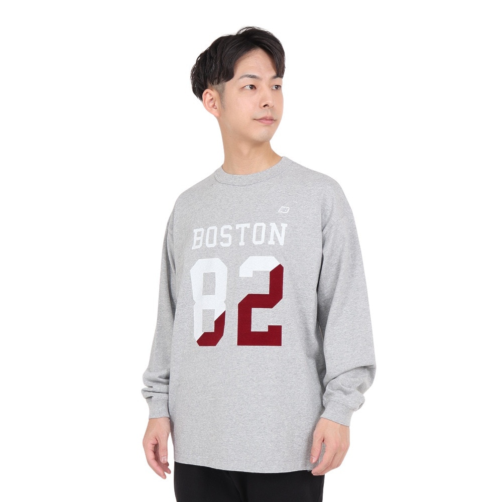 ニューバランス（new balance）（メンズ）900 スプリット82 BOSTON プリント長袖Tシャツ AMT35109AG