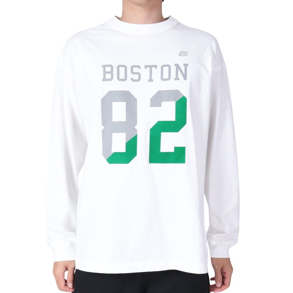 ニューバランス（new balance）（メンズ）900 スプリット82 BOSTON プリント長袖Tシャツ AMT35109WT