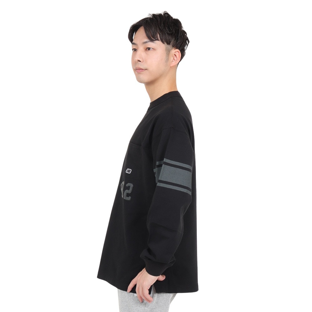 ニューバランス（new balance）（メンズ）900 フットボール長袖Tシャツ AMT35110BK