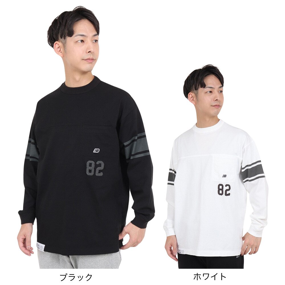 ニューバランス（new balance）（メンズ）900 フットボール長袖Tシャツ AMT35110WT