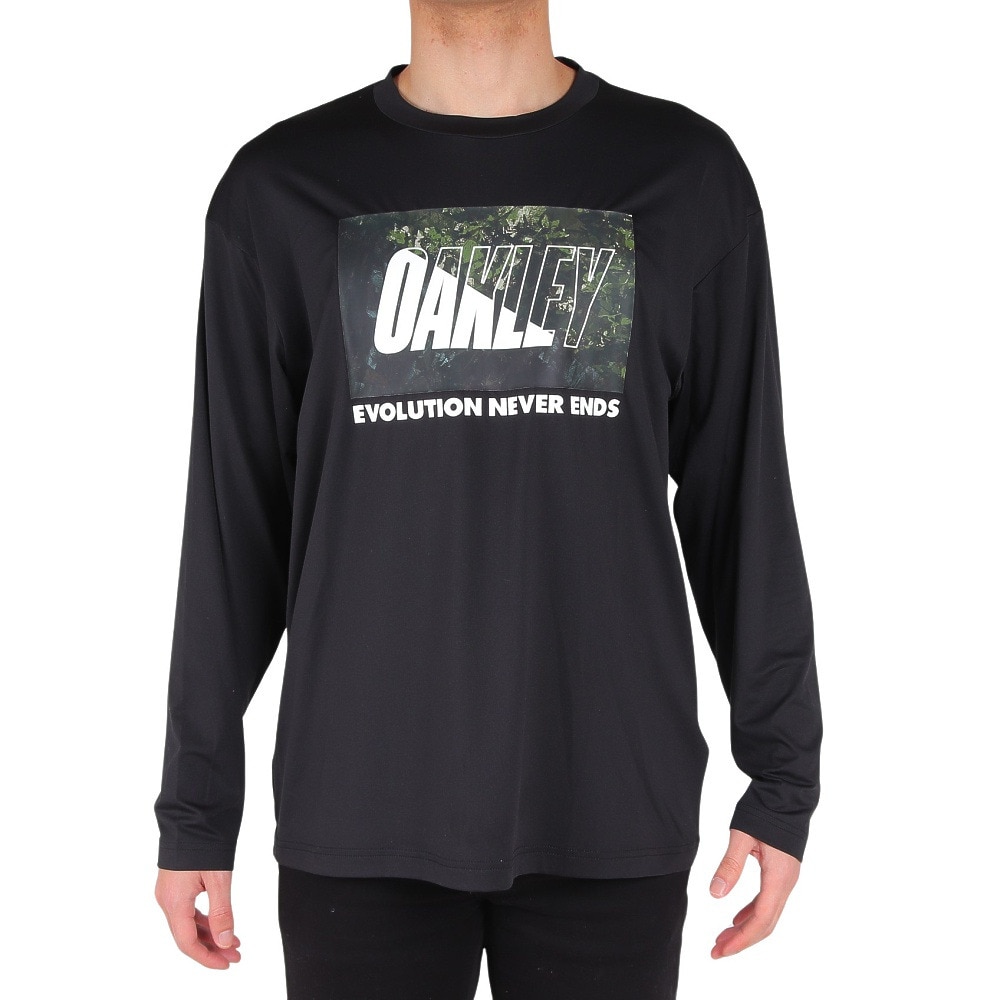 オークリー（OAKLEY）（メンズ）長袖Tシャツ Enhance Qd Bold Evo 2.0 FOA405178-02E