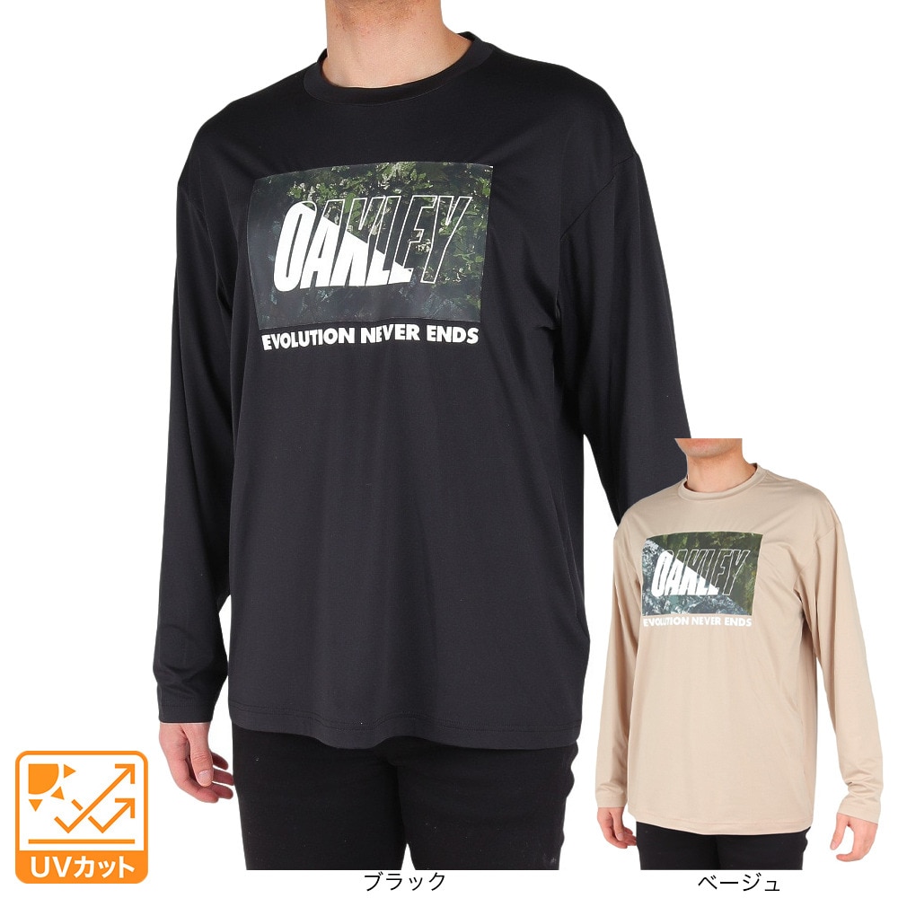 オークリー（OAKLEY）（メンズ）Enhance Qd 長袖Tシャツ Bold Evo 2.0 FOA405178-31R
