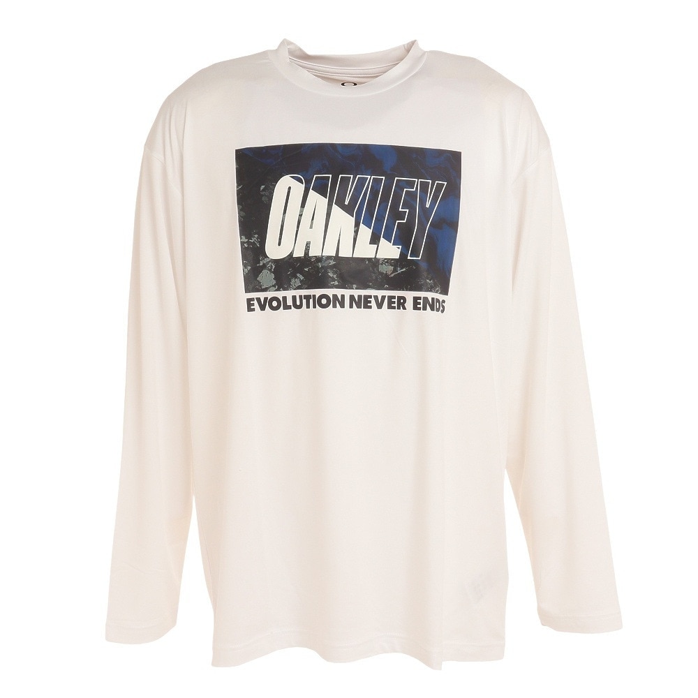 オークリー（OAKLEY）（メンズ）長袖Tシャツ Enhance Qd Bold Evo 2.0 FOA405178-100