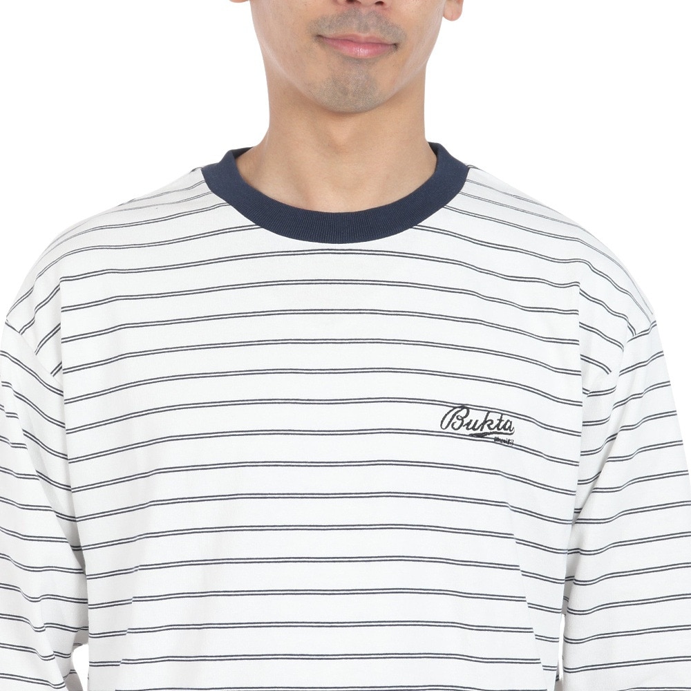 バクタ（BUKTA）（メンズ）ボーダー 長袖Ｔシャツ BU2345804 5 OFF