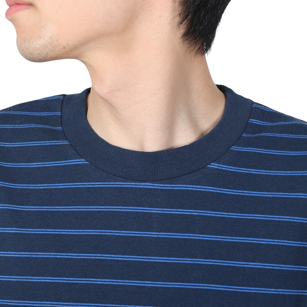 バクタ（BUKTA）（メンズ）ボーダー長袖Tシャツ BU2345804 79 NAVY