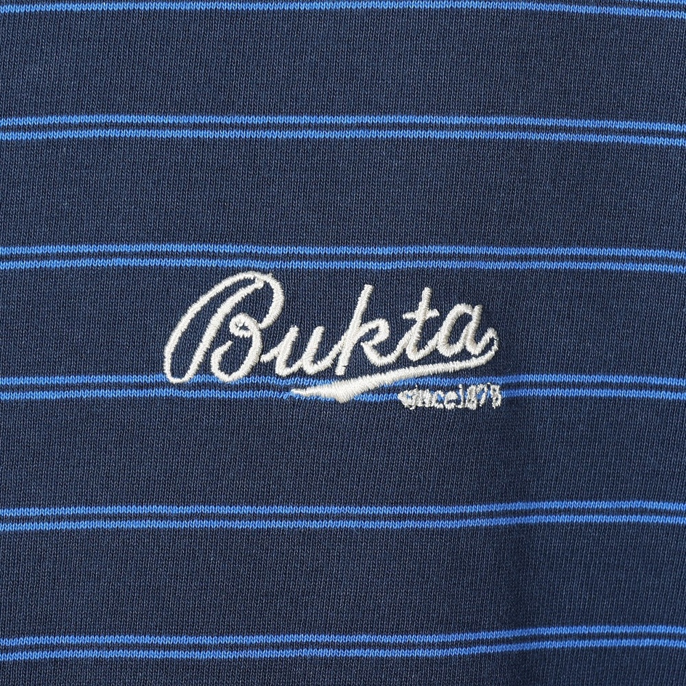 バクタ（BUKTA）（メンズ）ボーダー長袖Tシャツ BU2345804 79 NAVY