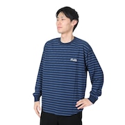 バクタ（BUKTA）（メンズ）ボーダー長袖Tシャツ BU2345804 79 NAVY