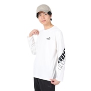 プーマ（PUMA）（メンズ）パワー MX 長袖Tシャツ 680687 02 WHT