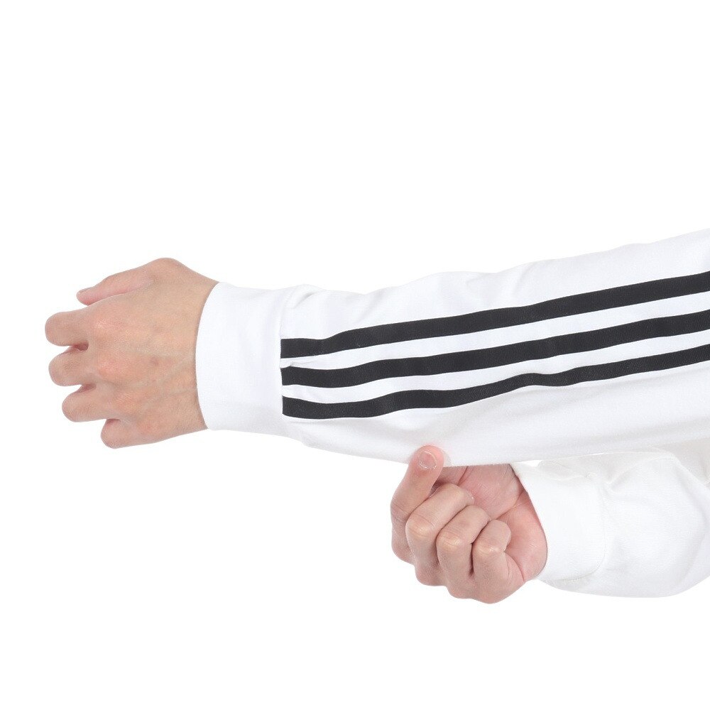 アディダス（adidas）（メンズ）エッセンシャルズ プラス ルーズフィット スリーストライプス 長袖Tシャツ KWE93-JF3913★★★