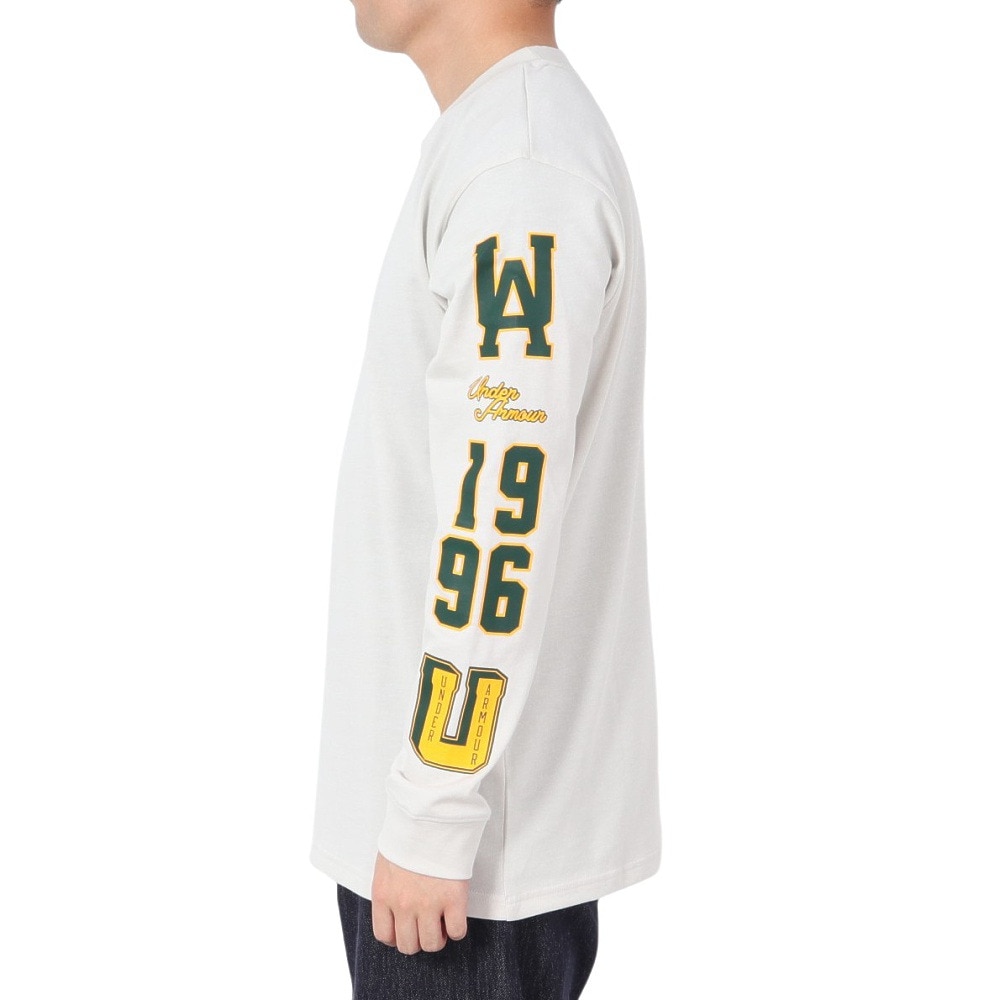 アンダーアーマー（UNDER ARMOUR）（メンズ）ヘビーウェイト カリージエイト ロングスリーブTシャツ 1388247 110