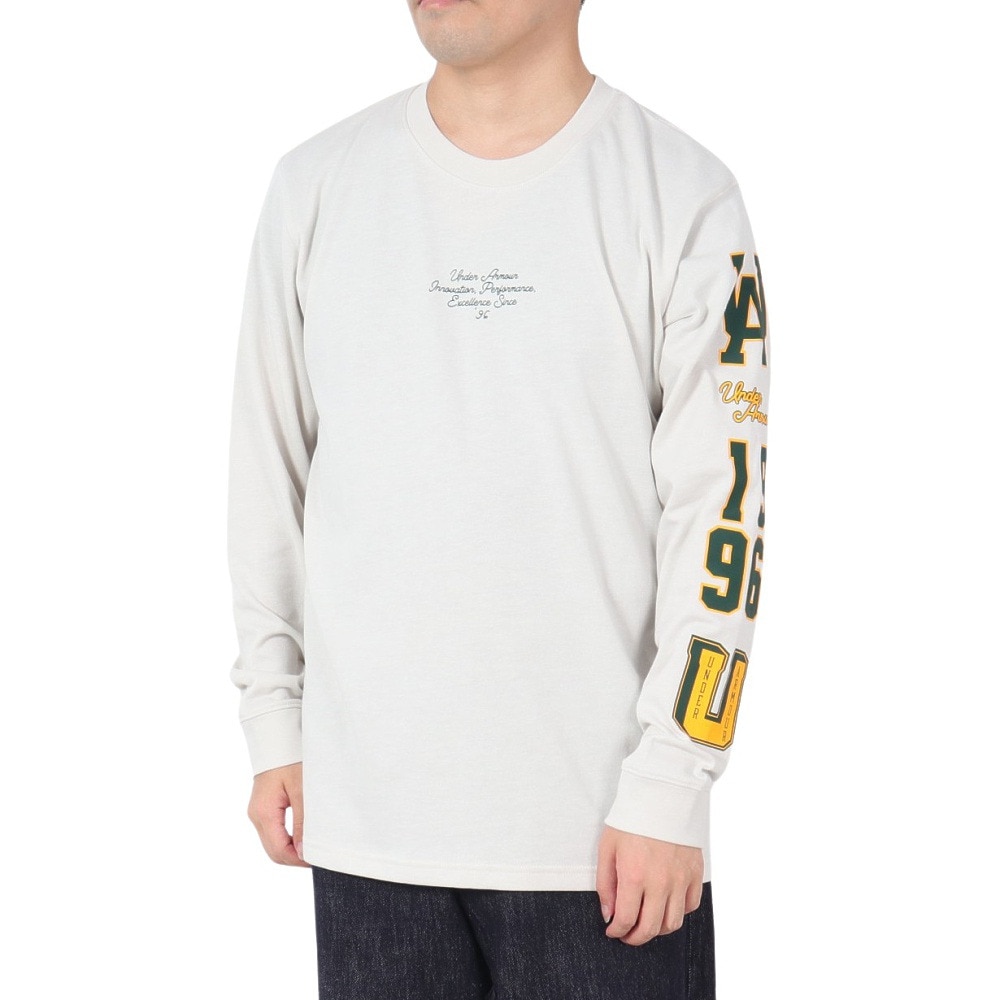 アンダーアーマー（UNDER ARMOUR）（メンズ）ヘビーウェイト カリージエイト ロングスリーブTシャツ 1388247 110
