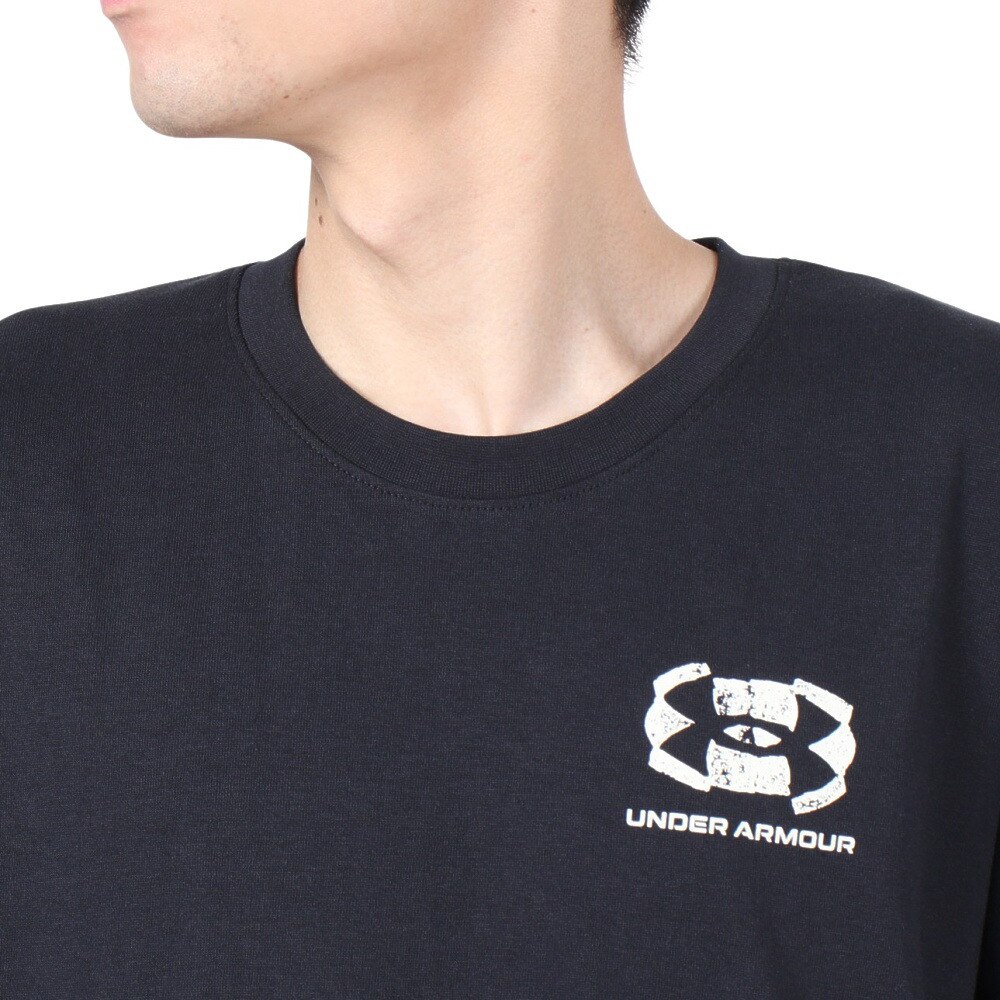 アンダーアーマー（UNDER ARMOUR）（メンズ）ヘビーウエイト スタムプト ロングスリーブ Tシャツ 1388839 001