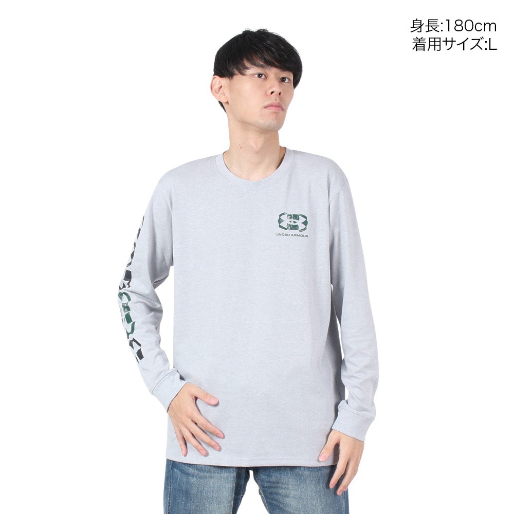 アンダーアーマー（UNDER ARMOUR）（メンズ）ヘビーウエイト スタムプト ロングスリーブ Tシャツ 1388839 011