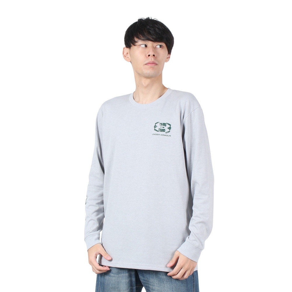 アンダーアーマー（UNDER ARMOUR）（メンズ）ヘビーウエイト スタムプト ロングスリーブ Tシャツ 1388839 011