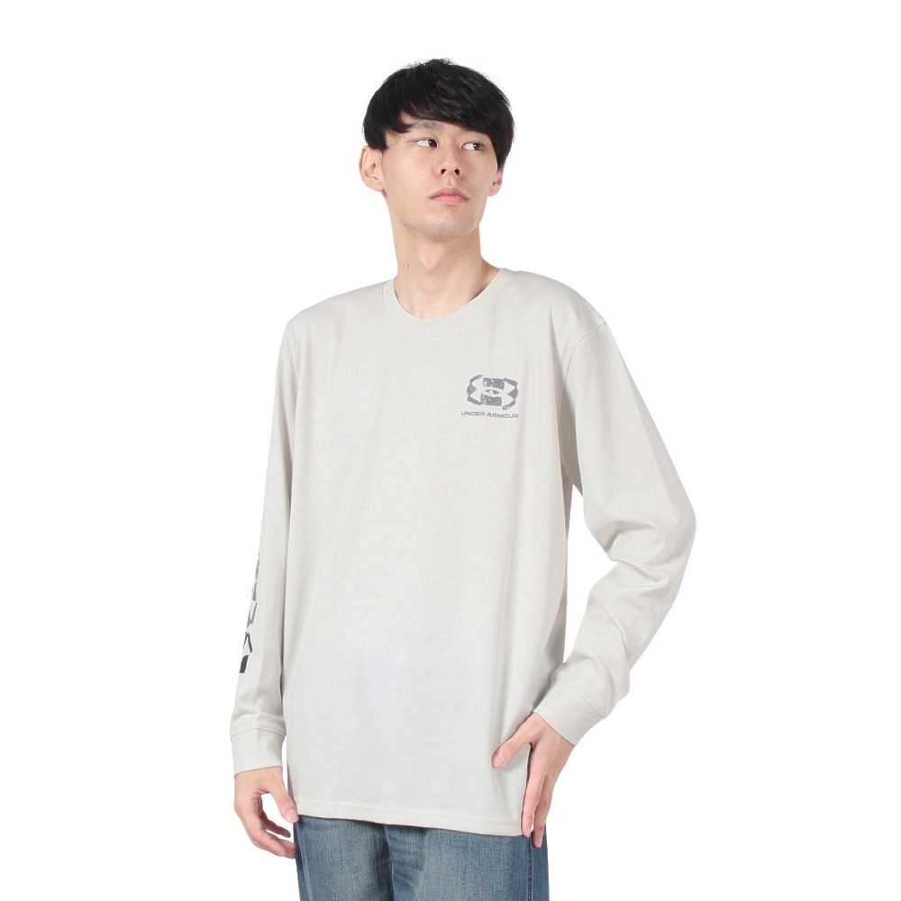 アンダーアーマー（UNDER ARMOUR）（メンズ）ヘビーウエイト スタムプト ロングスリーブ Tシャツ 1388839 110