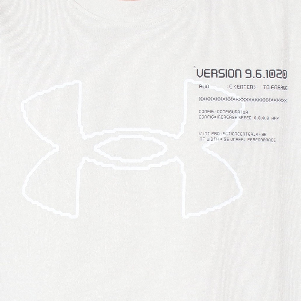 アンダーアーマー（UNDER ARMOUR）（メンズ）ヘビーウェイト グリッチ ビッグロゴ ロングスリーブTシャツ 6000868 110