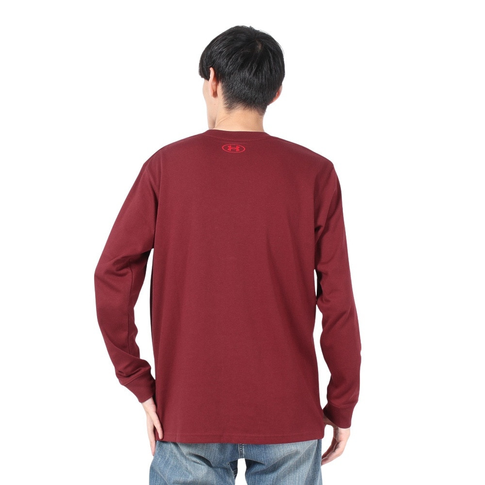アンダーアーマー（UNDER ARMOUR）（メンズ）ヘビーウェイト グリッチ ビッグロゴ ロングスリーブTシャツ 6000868 625