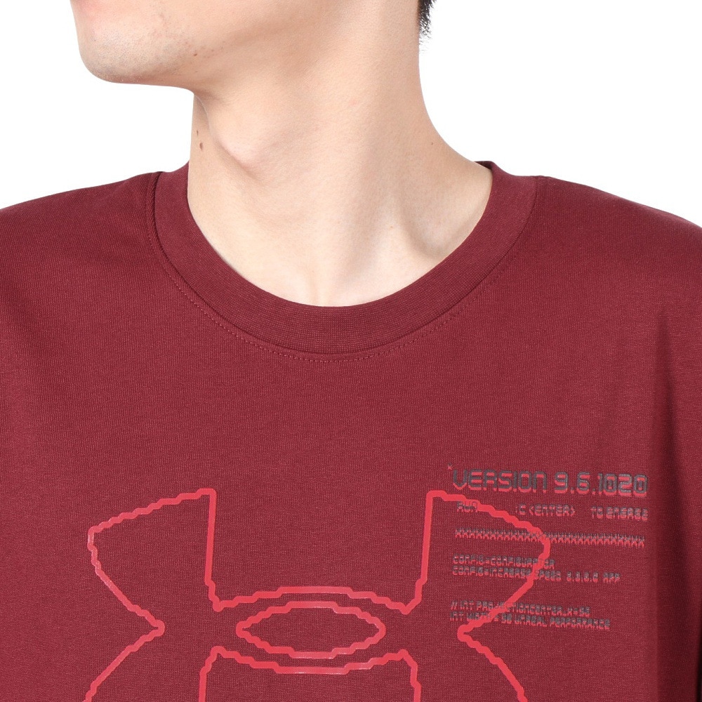 アンダーアーマー（UNDER ARMOUR）（メンズ）ヘビーウェイト グリッチ ビッグロゴ ロングスリーブTシャツ 6000868 625
