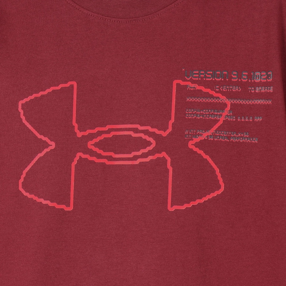 アンダーアーマー（UNDER ARMOUR）（メンズ）ヘビーウェイト グリッチ ビッグロゴ ロングスリーブTシャツ 6000868 625