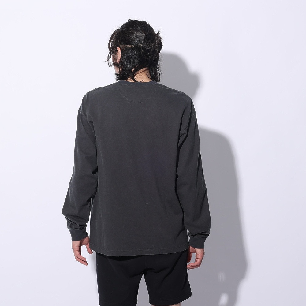 アディダス（adidas）（メンズ、レディース）スリーストライプス WASH ロングスリーブTシャツ KUE34-IT0890  ロンT 長袖 ヘビーウェイト ルーズフィット