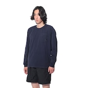 アディダス（adidas）（メンズ、レディース）スリーストライプス WASH ロングスリーブTシャツ KUE34-JE0946 ロンT 長袖 ヘビーウェイト ルーズフィット