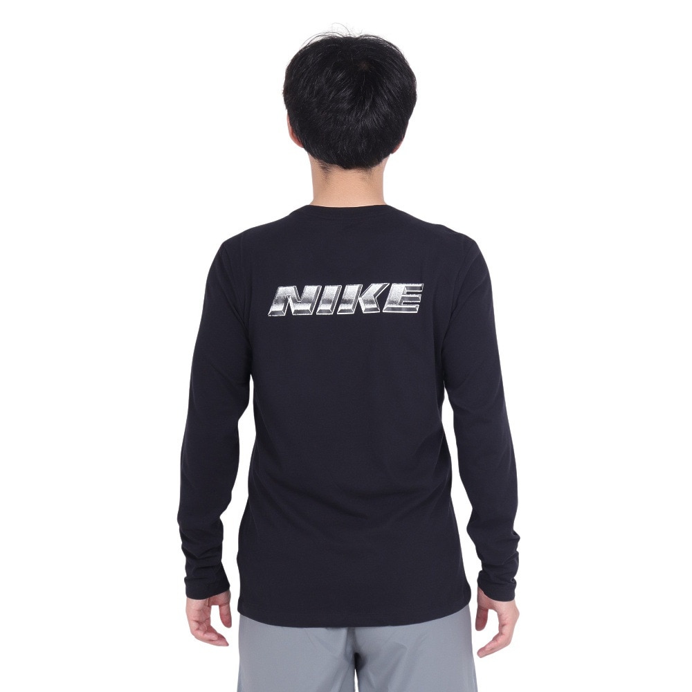 ナイキ（NIKE）（メンズ）ドライフィット SLUB LBR GFX 長袖Tシャツ FZ8035-010