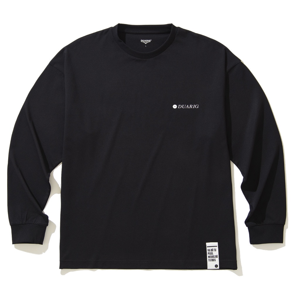 デュアリグ（DUARIG）（メンズ）クルーネック 長袖Tシャツ 4F0010-TRCT-863HD BLK