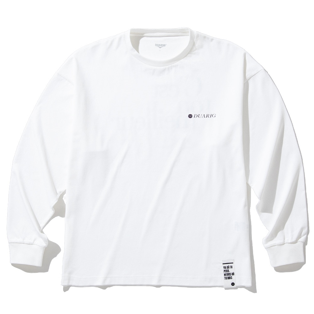 デュアリグ（DUARIG）（メンズ）クルーネック 長袖Tシャツ 4F0010-TRCT-863HD WHT