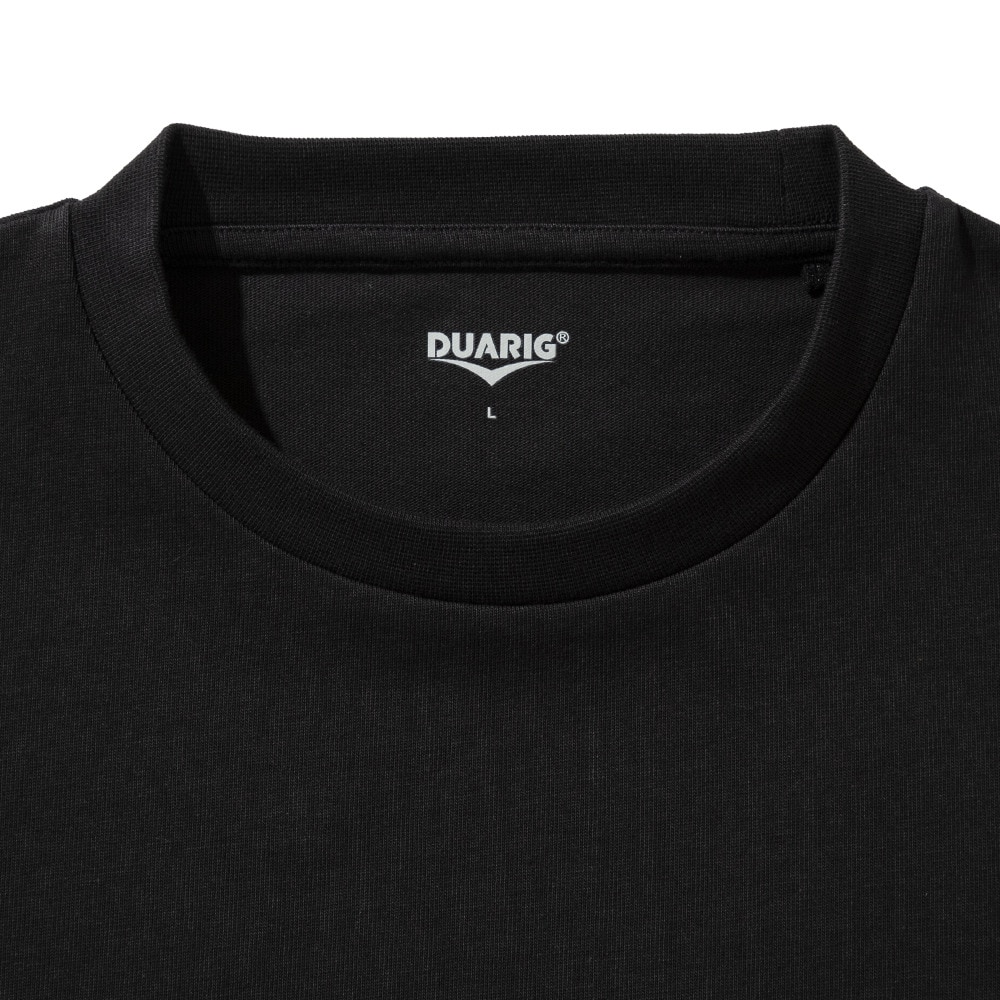 デュアリグ（DUARIG）（メンズ）クルーネック 長袖Tシャツ 4F0011-TRCT-863HD BLK
