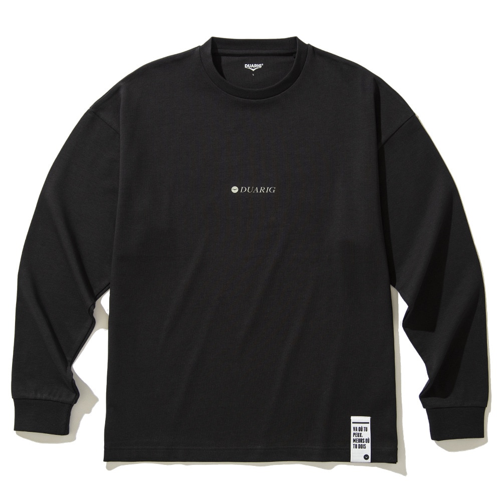 デュアリグ（DUARIG）（メンズ）クルーネック 長袖Tシャツ 4F0011-TRCT-863HD BLK