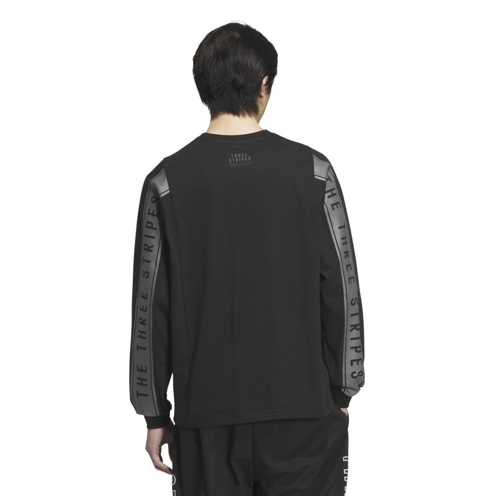 アディダス（adidas）（メンズ）ワーディングパック ルーズフィット シングルジャージー 長袖Tシャツ KWX96-JG8587