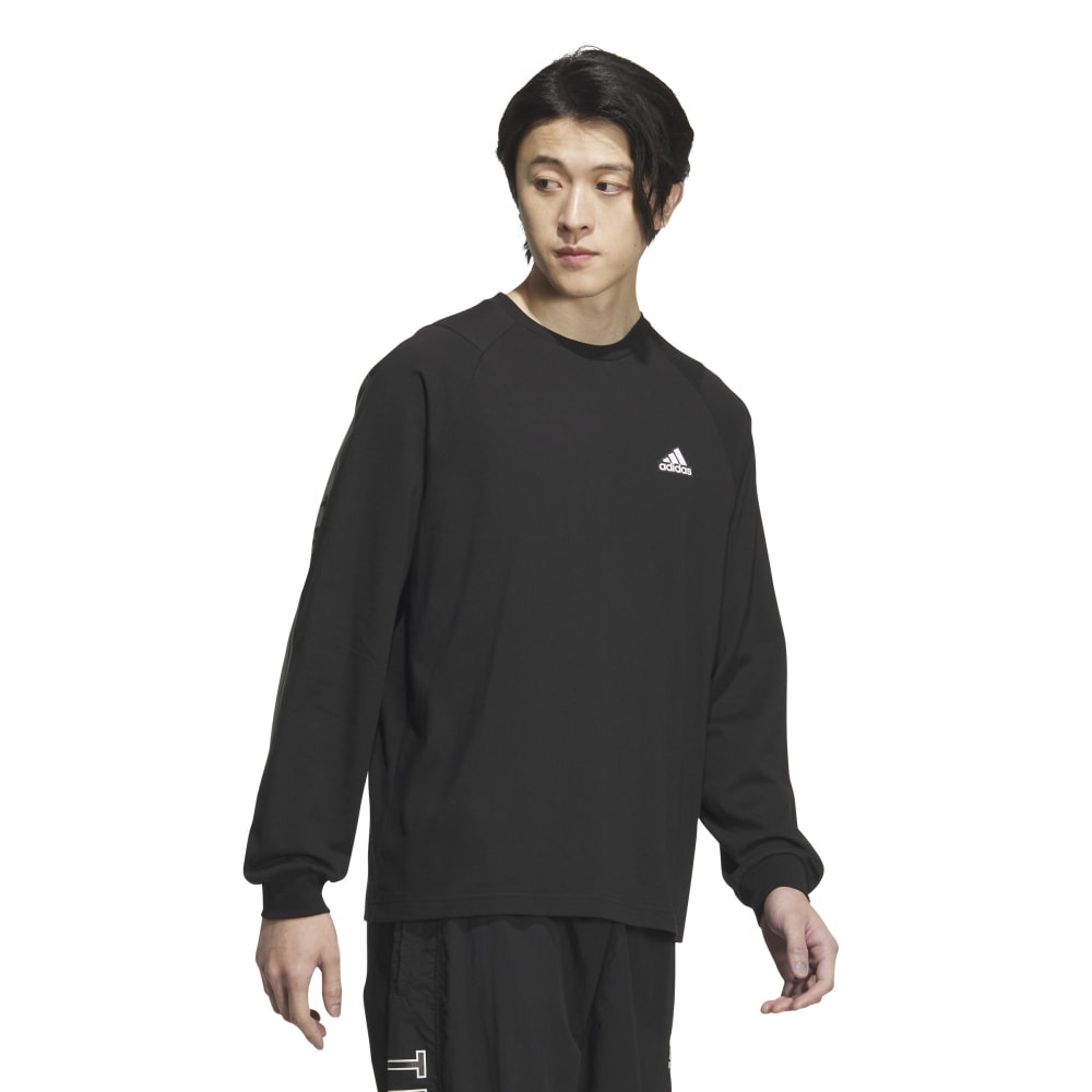 アディダス（adidas）（メンズ）ワーディングパック ルーズフィット シングルジャージー 長袖Tシャツ KWX96-JG8587