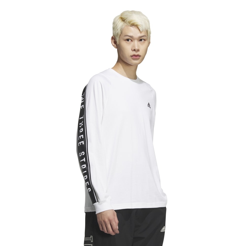 アディダス（adidas）（メンズ）ワーディングパック ルーズフィット シングルジャージー 長袖Tシャツ KWX96-JG8588